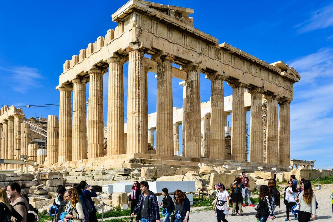 Acropolis Amazing Balcony View 3 Minutes Walking To The Museum Apartment Athens Ngoại thất bức ảnh