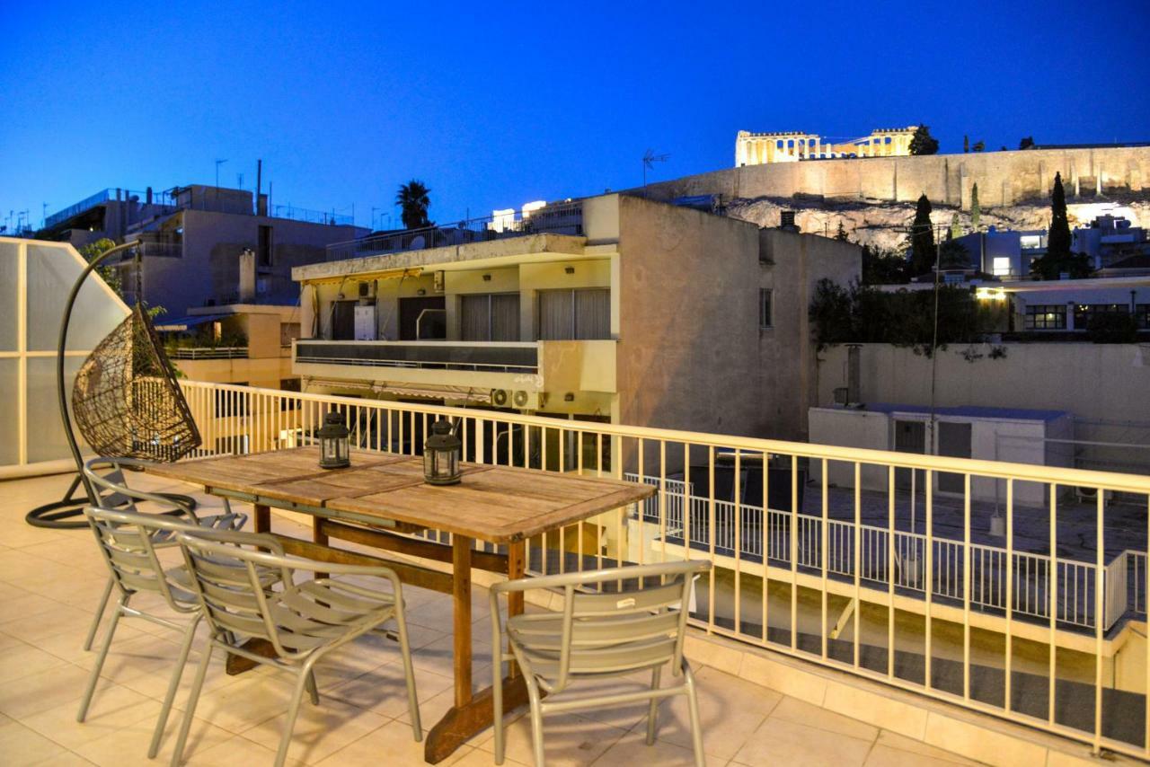 Acropolis Amazing Balcony View 3 Minutes Walking To The Museum Apartment Athens Ngoại thất bức ảnh